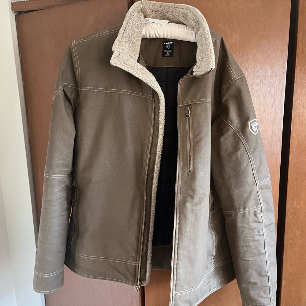 Kuhl Burr insulated jacket. Size XL, Kahki